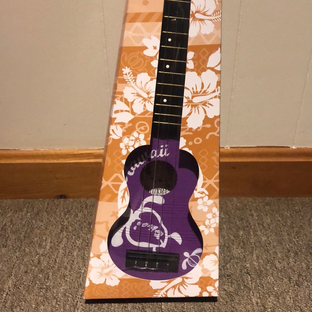 Purple ukulele